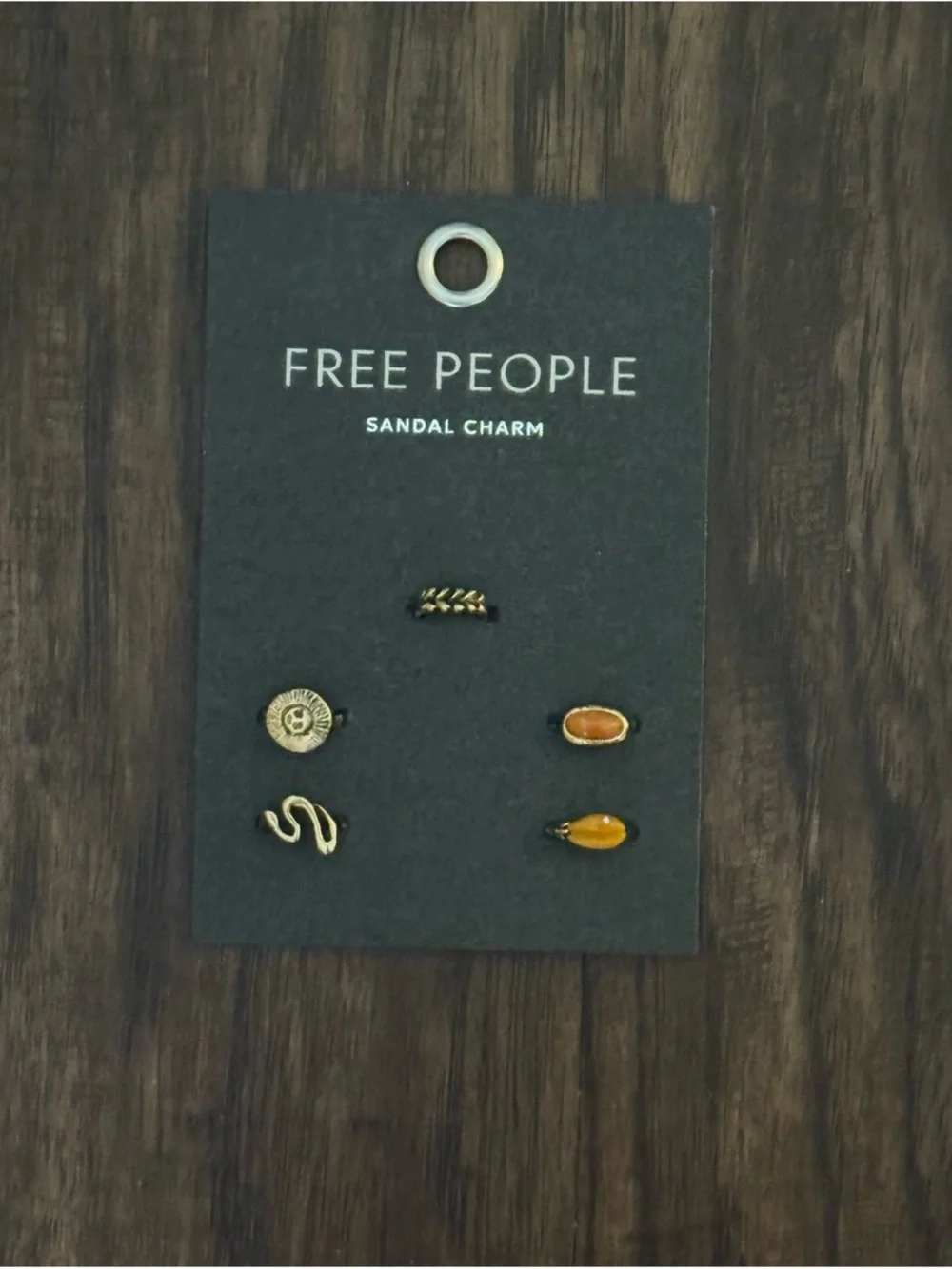 Free People Gold sandal charm set
